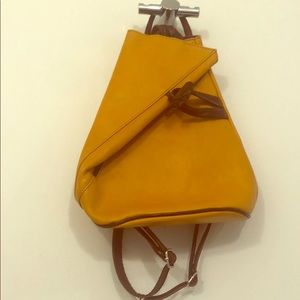 Stunning Real genuine leather backpack purse